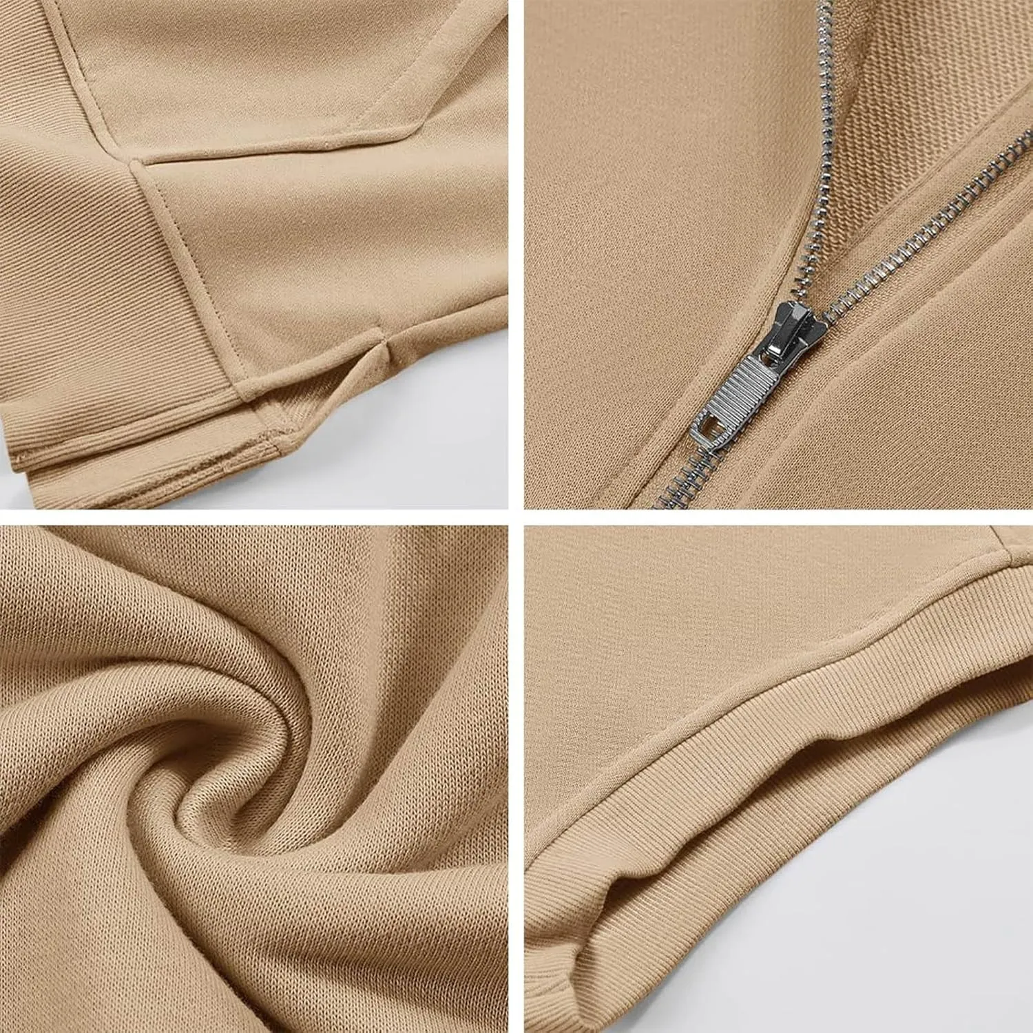 2024 Oversized Casual Half Zip Short Sleeve Pullover Tops, With Pockets, Fashion Summer Sweatshirts with Pockets