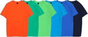 6 Pack Men's Cotton T-Shirts Crew Neck Short Sleeve Casual Basic Tee Shirt Athletic Running Gym Workout Tops