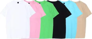6 Pack Men's Cotton T-Shirts Crew Neck Short Sleeve Casual Basic Tee Shirt Athletic Running Gym Workout Tops