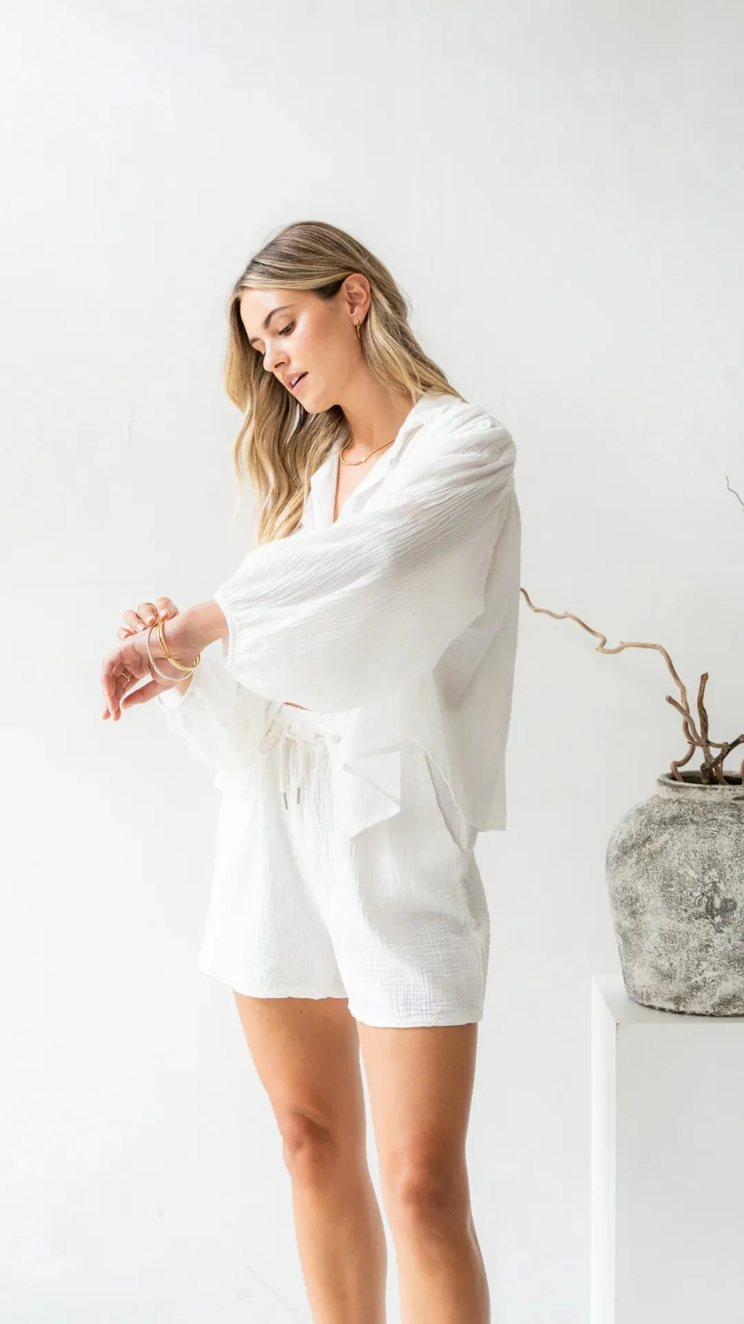 Aida Shirt-White
