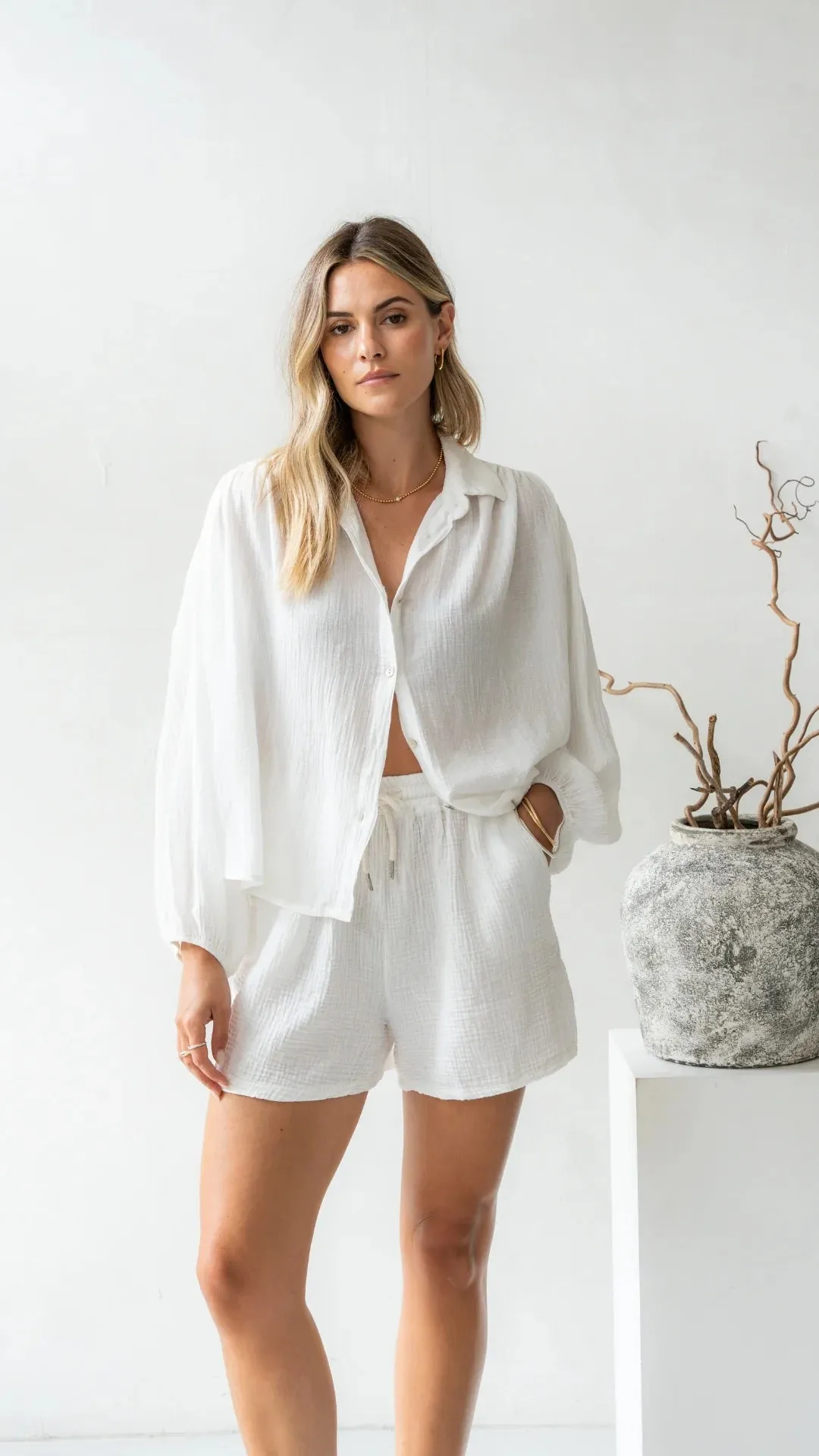 Aida Shirt-White