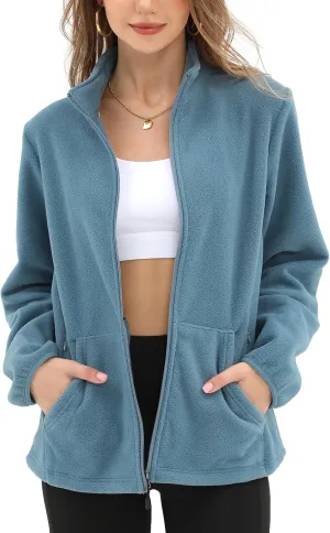 Argstar Women's Fleece Jacket with 6 Pockets (XS-2XL)