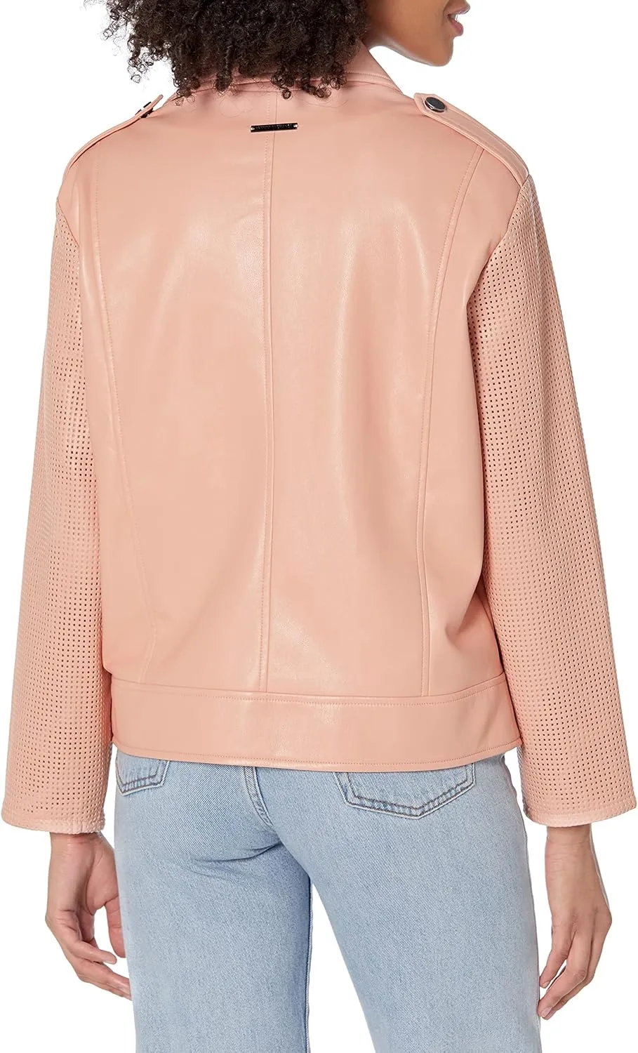 Armani Exchange Women's Soft Eco Leather Biker Jacket