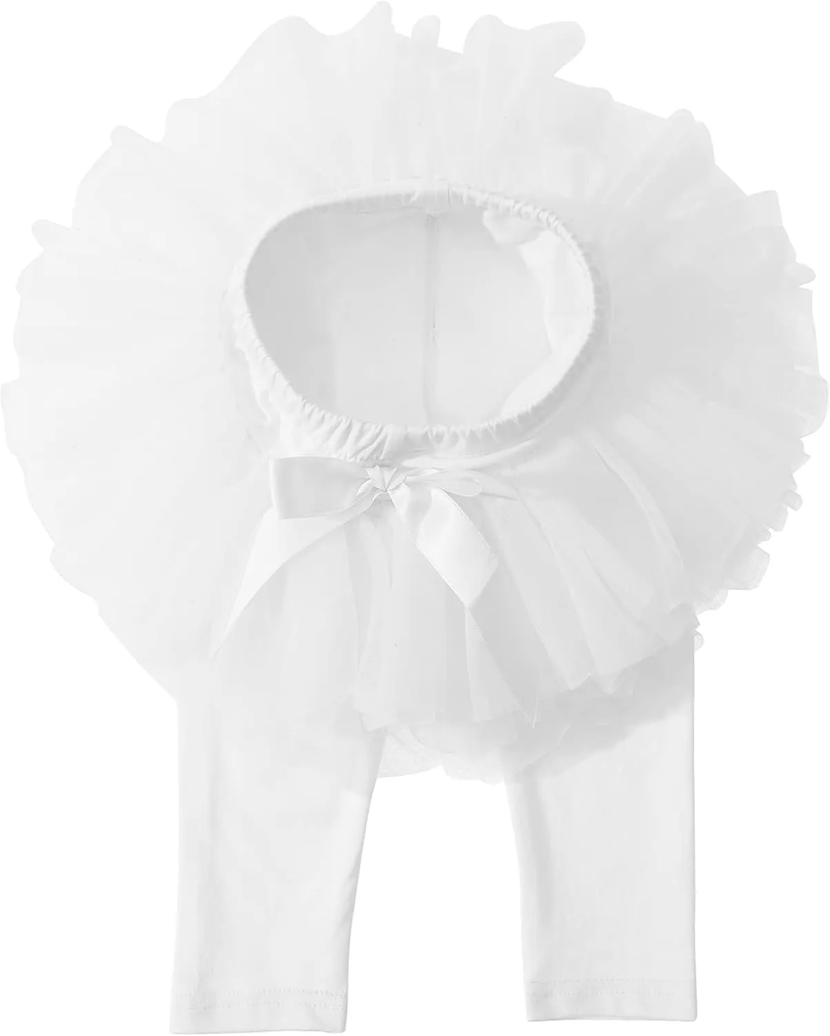 Ashken Baby Toddler Girls' Tutu Leggings Tulle Ruffle Skirted Pants Footless Tights (3 Months-5T)