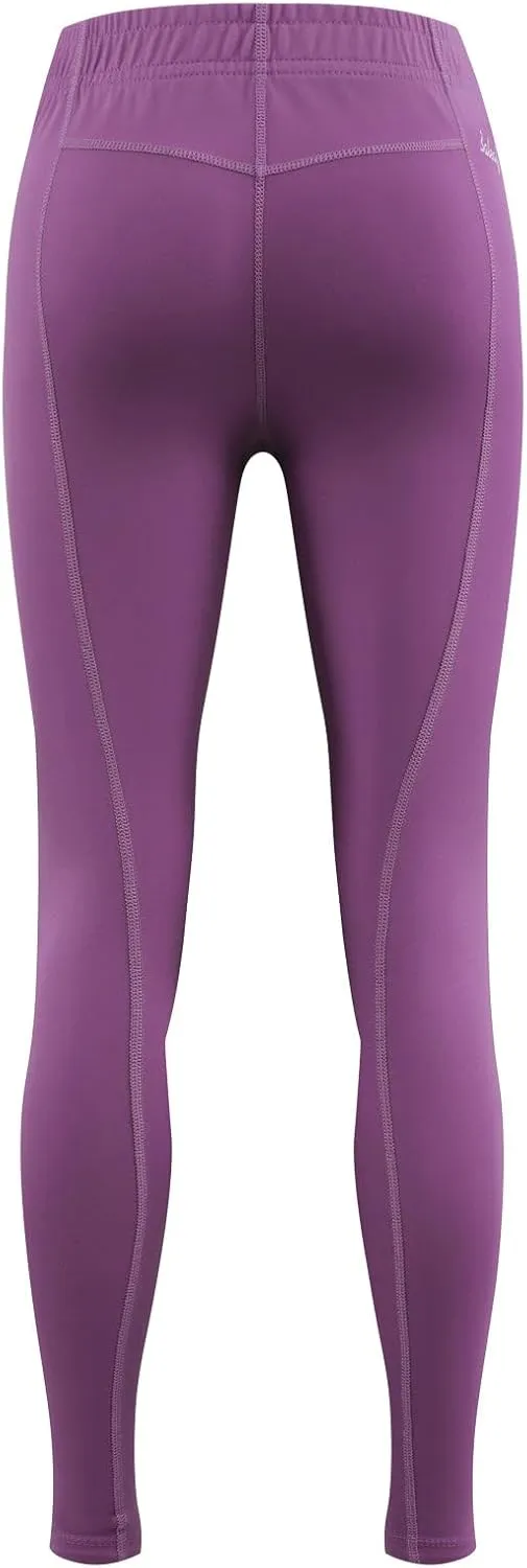 baleaf Girls Riding Pants Kids Equestrian Breeches Knee-Patch Zip Pocket Horseback Tights