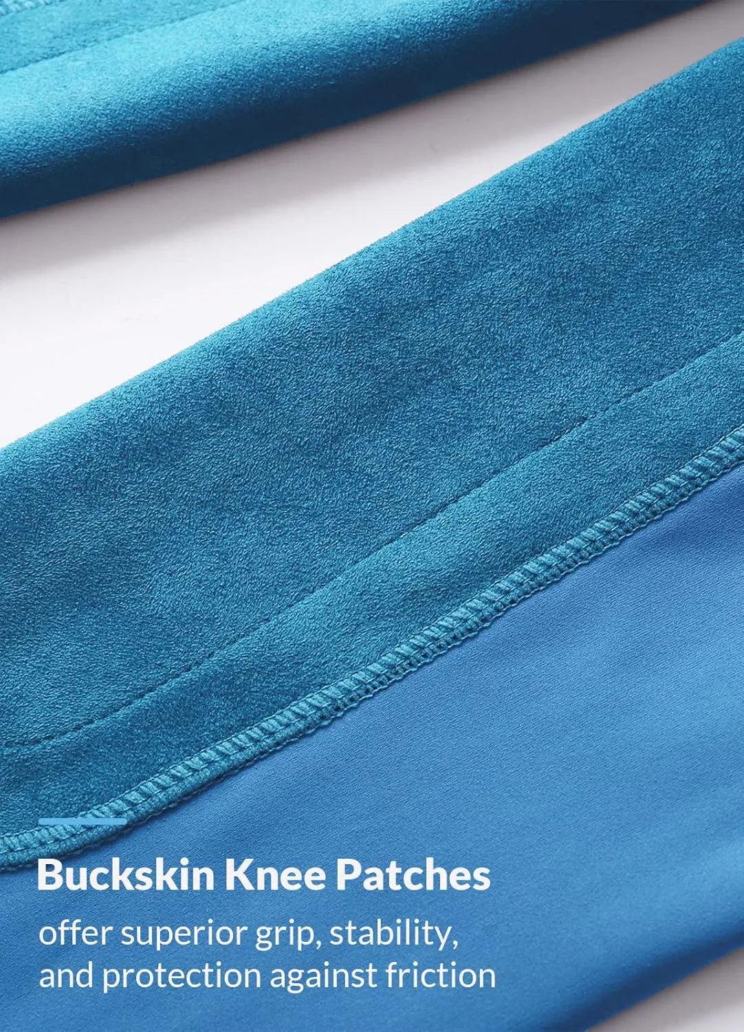 baleaf Girls Riding Pants Kids Equestrian Breeches Knee-Patch Zip Pocket Horseback Tights