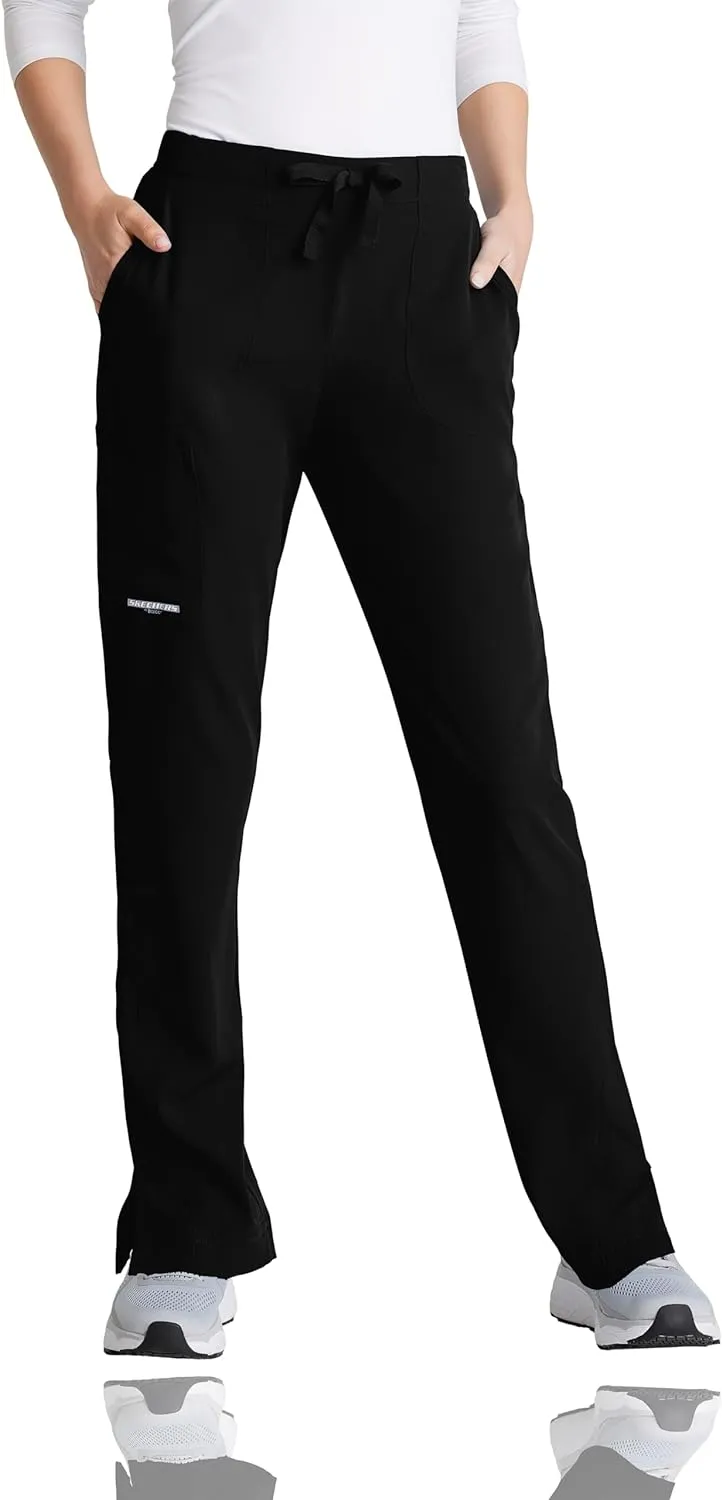 BARCO Skechers Vitality Charge Scrub Pant for Women - Mid-Rise Medical Pant, 4-Way Stretch Women's Scrub Pant