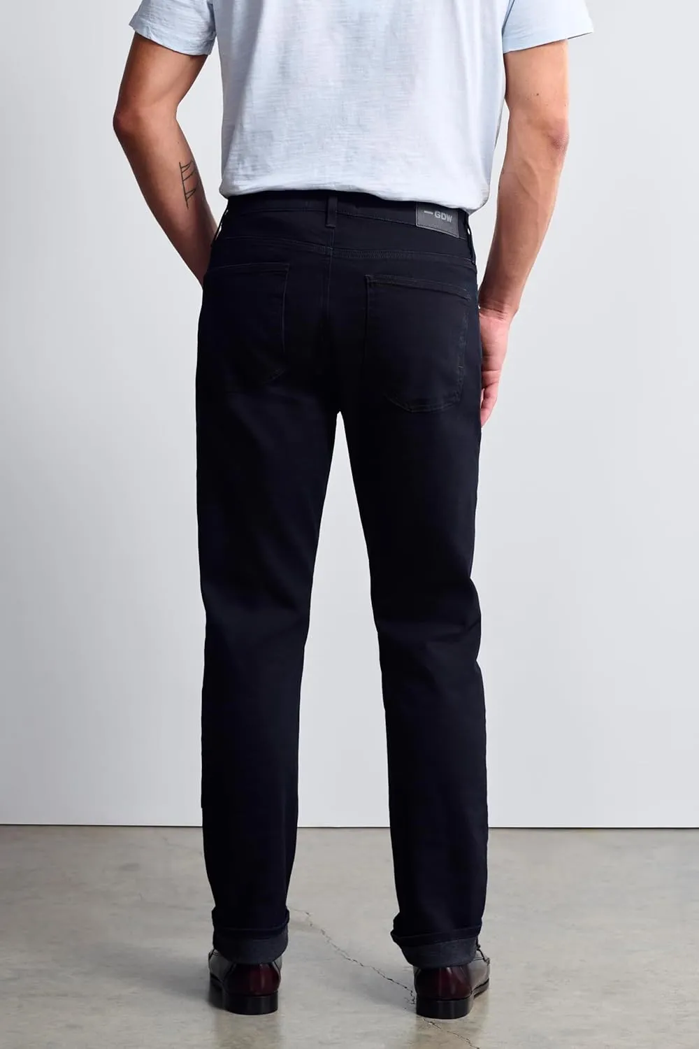 Bridge Men's Regular Rise Straight Leg Jeans