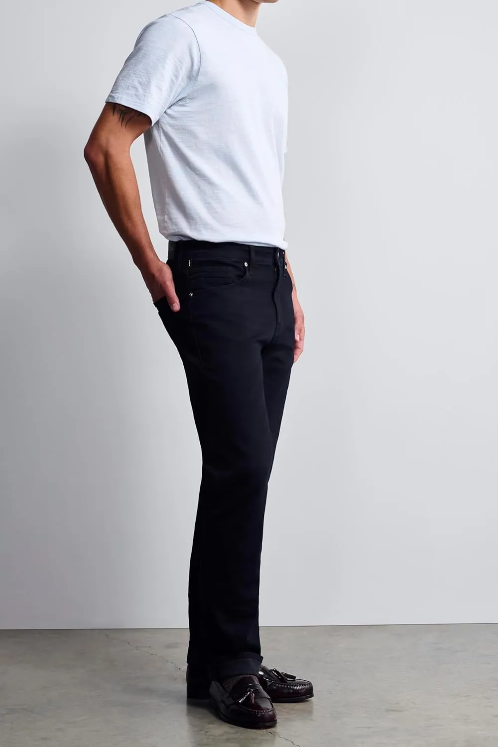 Bridge Men's Regular Rise Straight Leg Jeans
