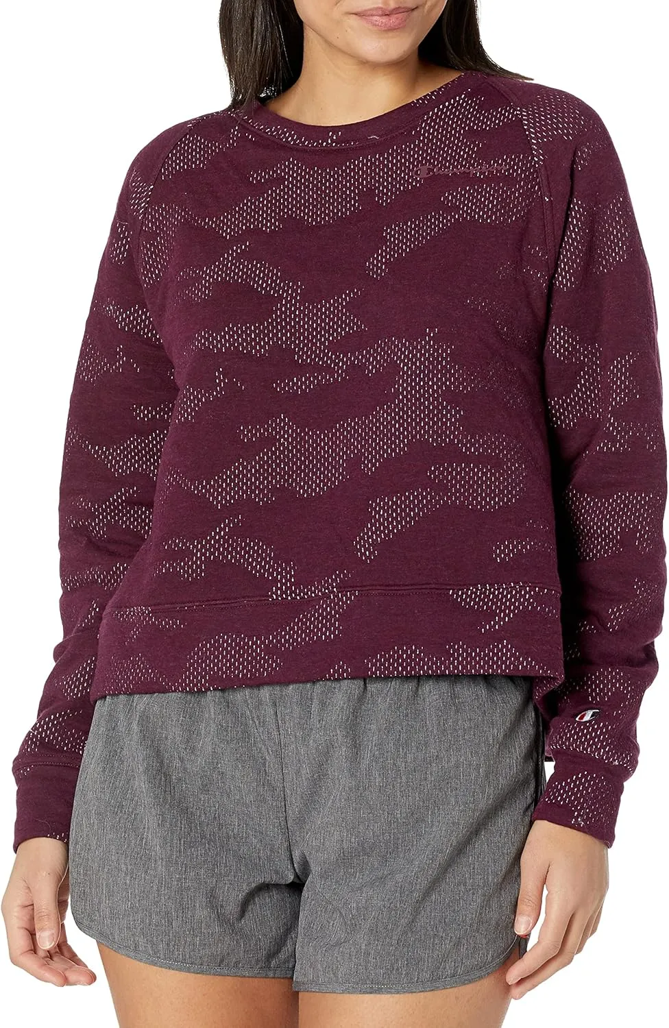 Champion Women's Sport Soft Touch Double Knit Crew