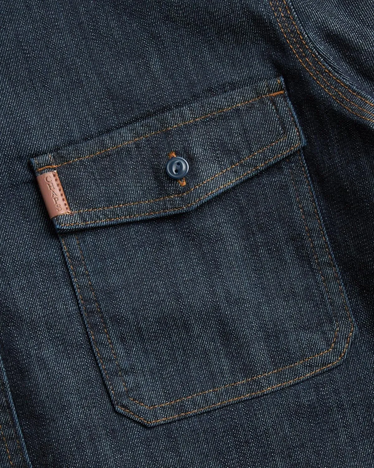 Chaps Mens Big and Tall Shirt - Comfort Stretch Button Down Denim Shirt - Long Sleeve Collared Shirt for Men, L-4X Big & Tall