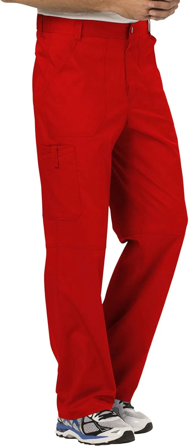 Cherokee Cargo Pants for Men Scrub, Modern Fit Inside Drawstring Bottom WW140