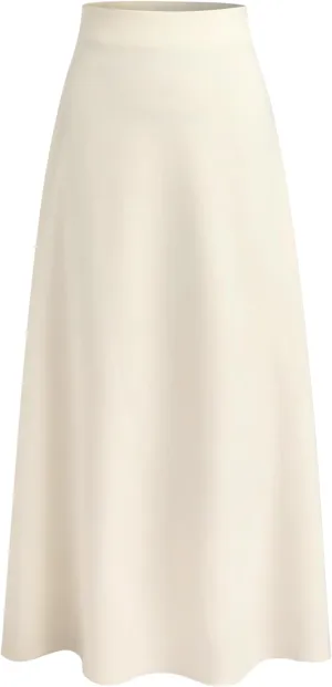 CIDER High Waist Solid Pleated Maxi Skirt