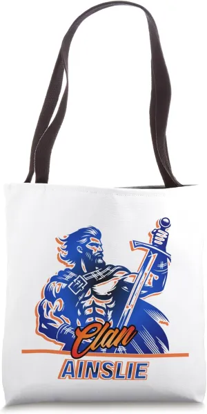 Clan Ainslie Warrior Heritage Design Tote Bag