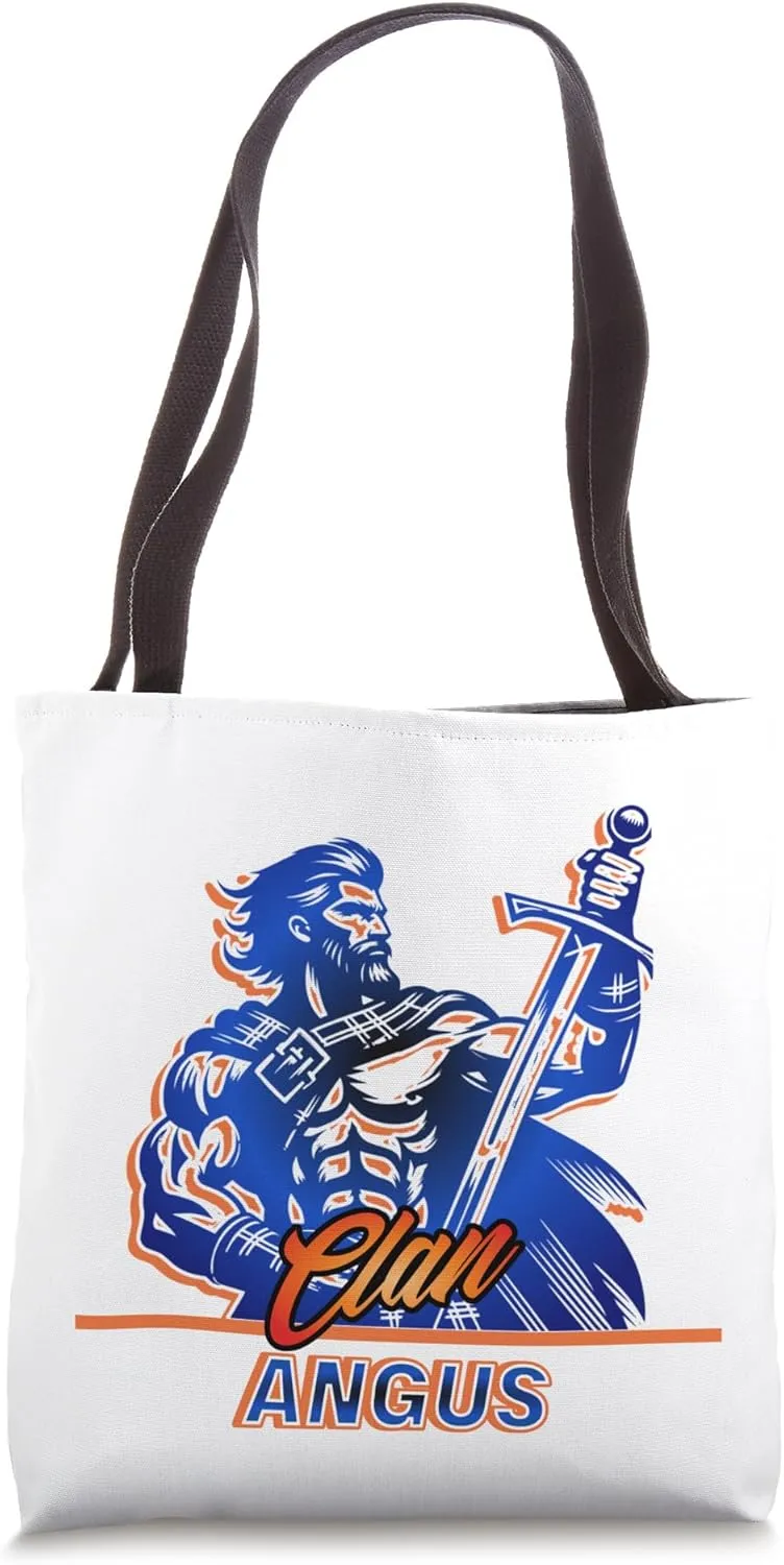 Clan Angus Warrior Heritage Design Tote Bag