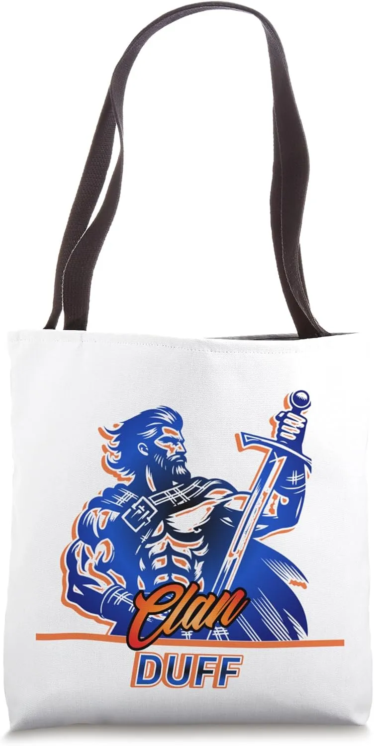 Clan Duff Warrior Heritage Design Tote Bag