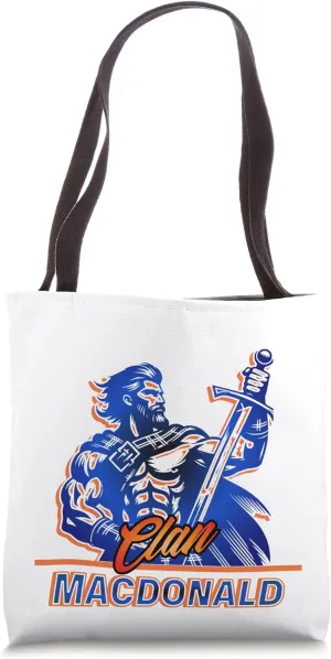 Clan MacDonald Warrior Heritage Design Tote Bag
