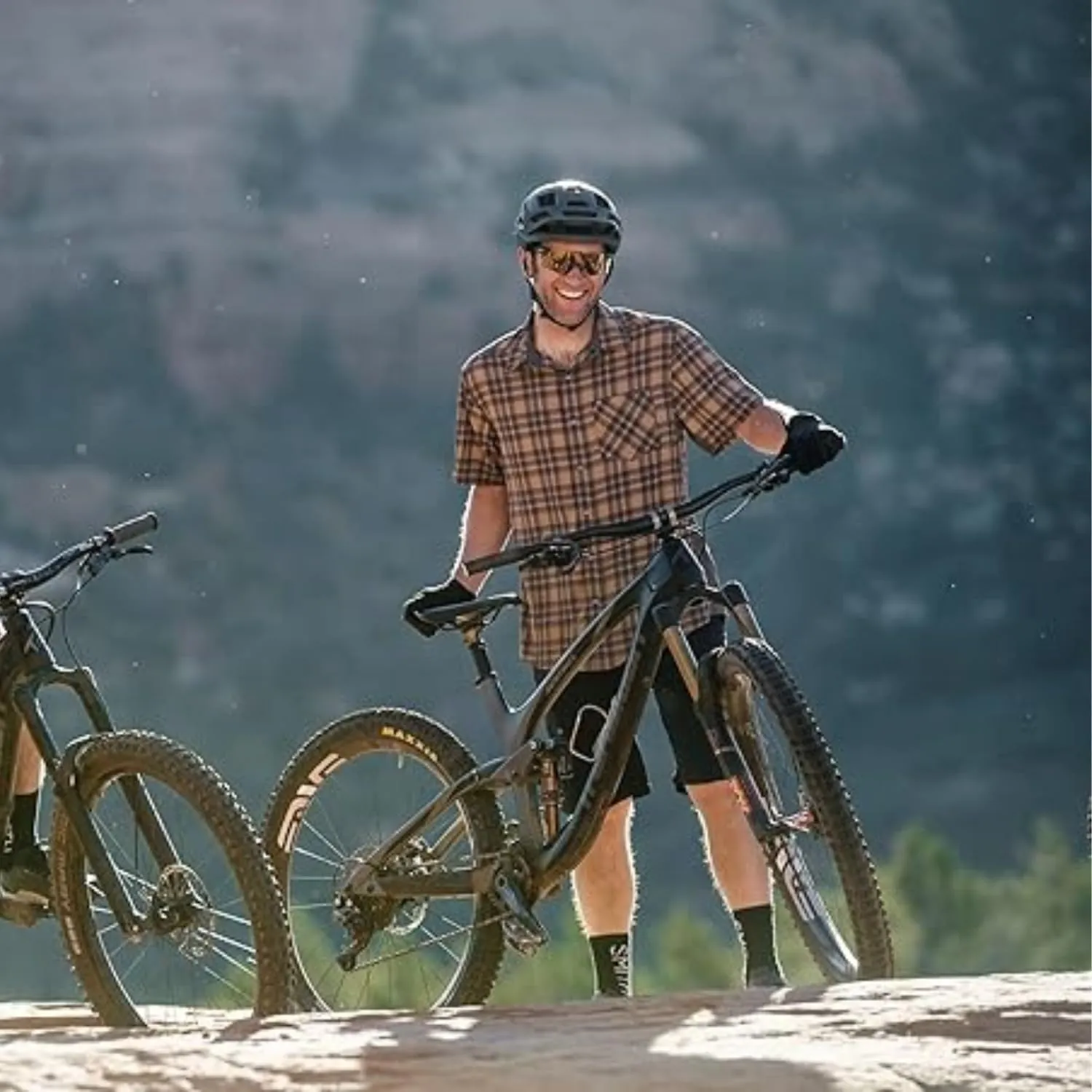 Club Ride Apparel Men's Detour Short Sleeve Cycling Jersey, Comfort Snap Down Top, Moisture Wicking Riding Shirt with Pocket