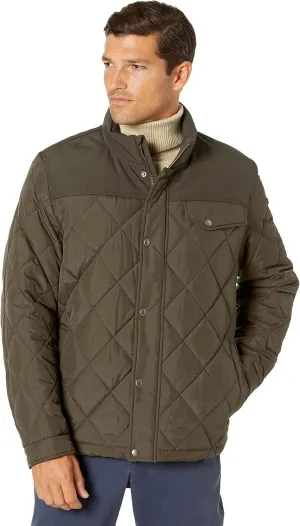 Cole Haan Men's 28" Tonal Mix Media Diamond With Faux Sherpa Lining