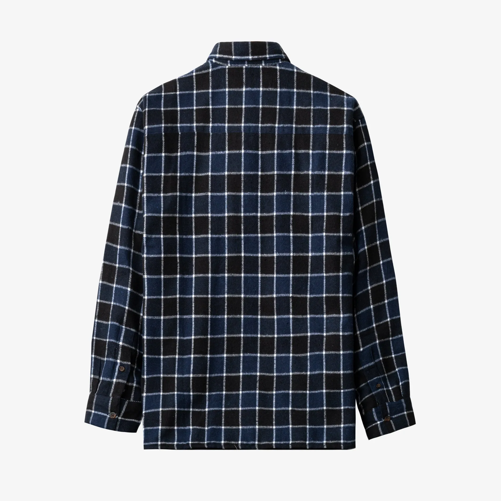 College Days Flannel Long Sleeve - Navy Black