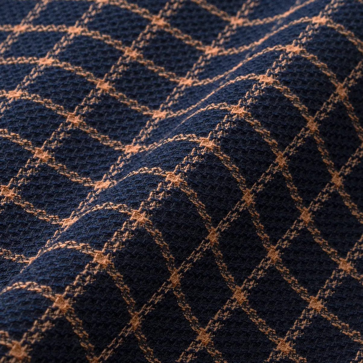 College Days Flannel Long Sleeve - Navy Brown