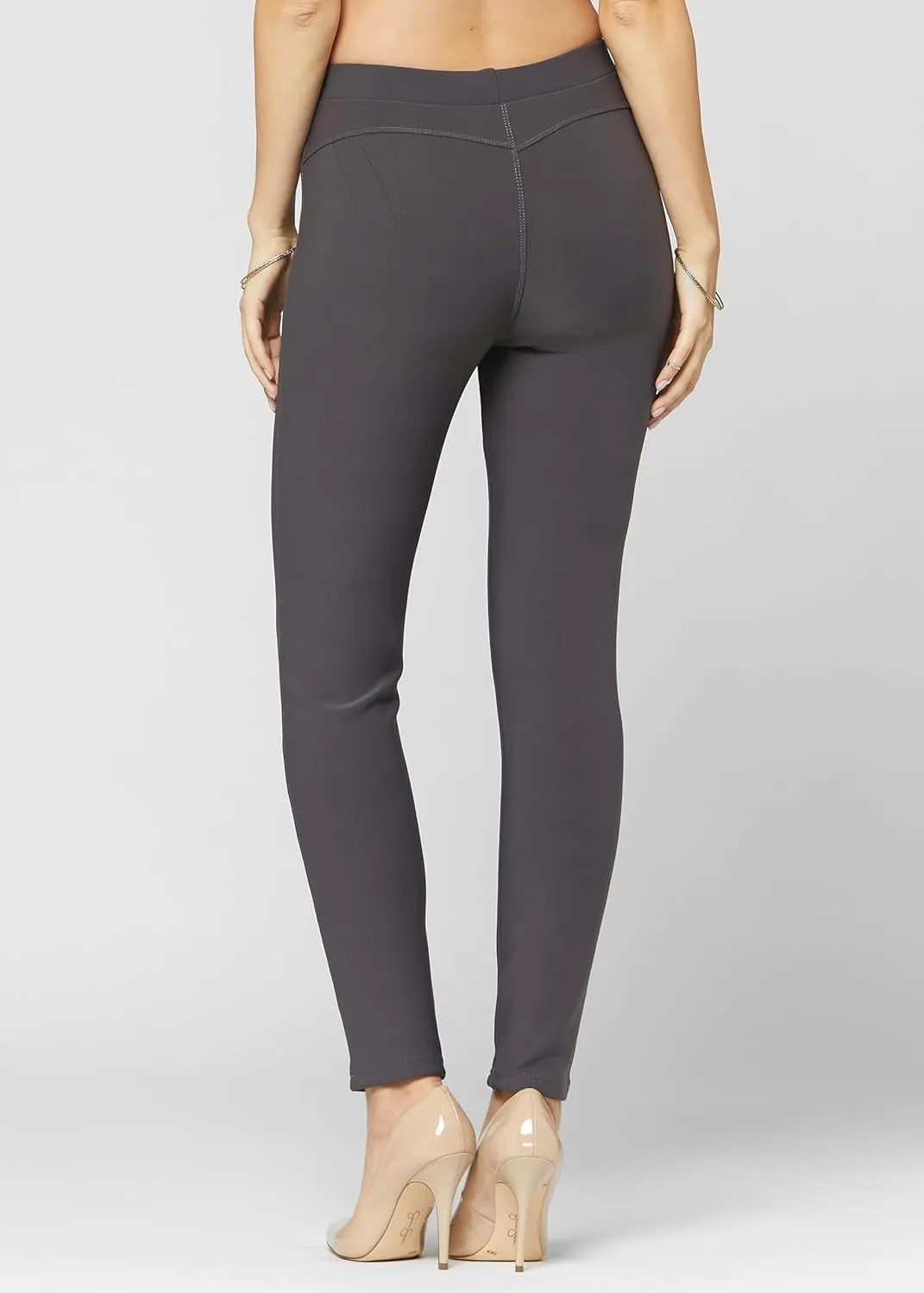 Conceited Stretch Ponte Pants for Women - Dressy Leggings - High Waist Shaping Butt Lifting