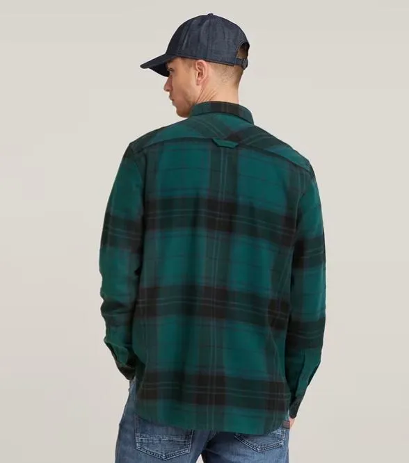 CPO Regular Shirt L/S - Bright Billet Green Luke Check