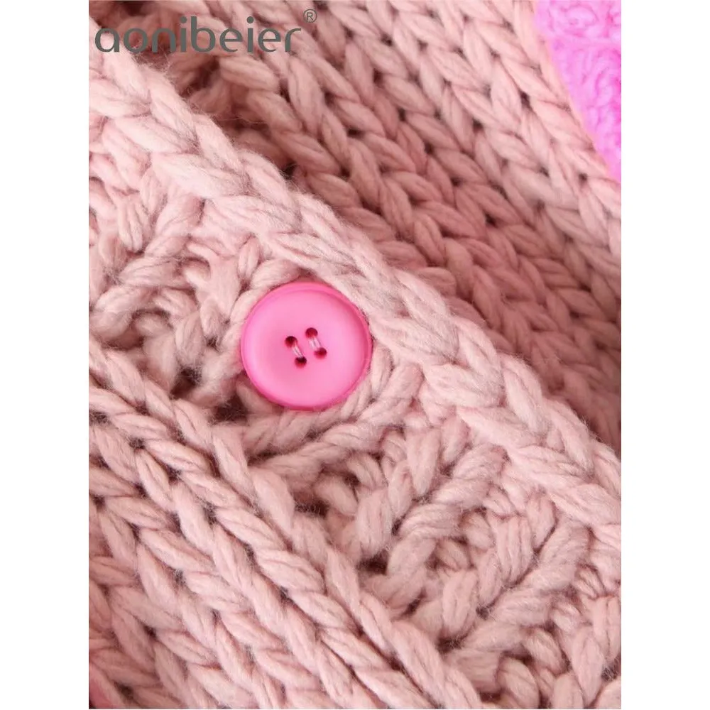 Crochet Tulip Chunky Knit Cardigan