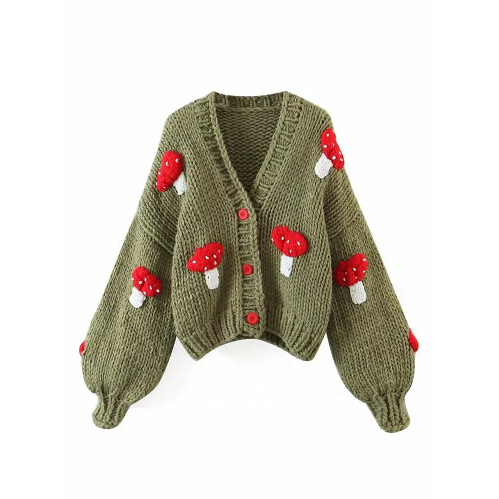 Crochet Tulip Chunky Knit Cardigan