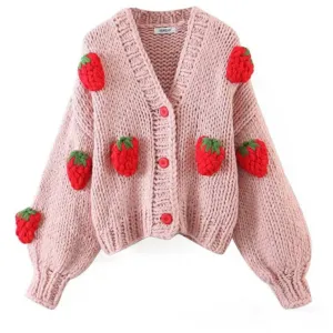 Crochet Tulip Chunky Knit Cardigan