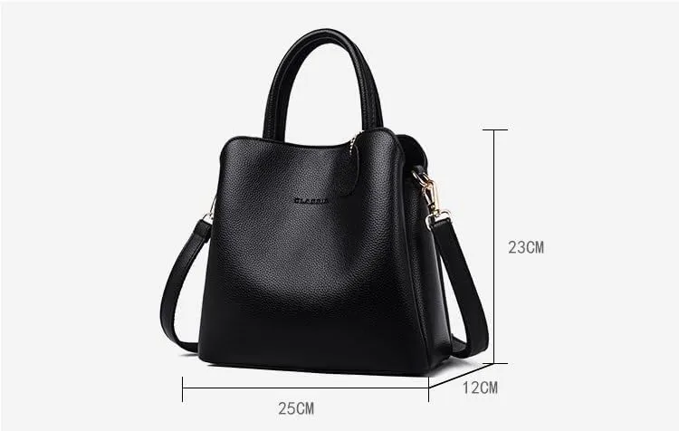 cross-body bag Soft Leather Crossbody Bucket Bag