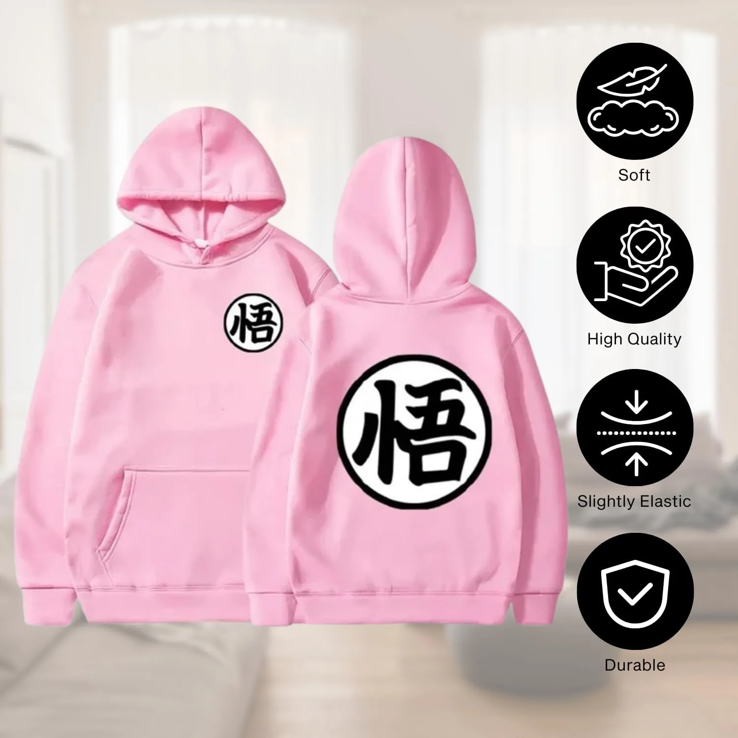 CROWN Anime Hoodies for Men Women - Thick Cool Designer Graphic Sweatshirt Winter Summer Comfort Jacket Gym Jogger Sweat Suit