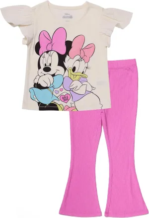 Disney Minnie Mouse Toddler Outfit, Girls 2-Piece T-Shirt and Leggings Set