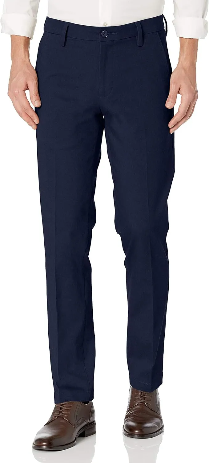 Dockers Men's Straight Fit Workday Khaki Smart 360 Flex Pants (Regular and Big & Tall), Pembroke, 36W x 32L
