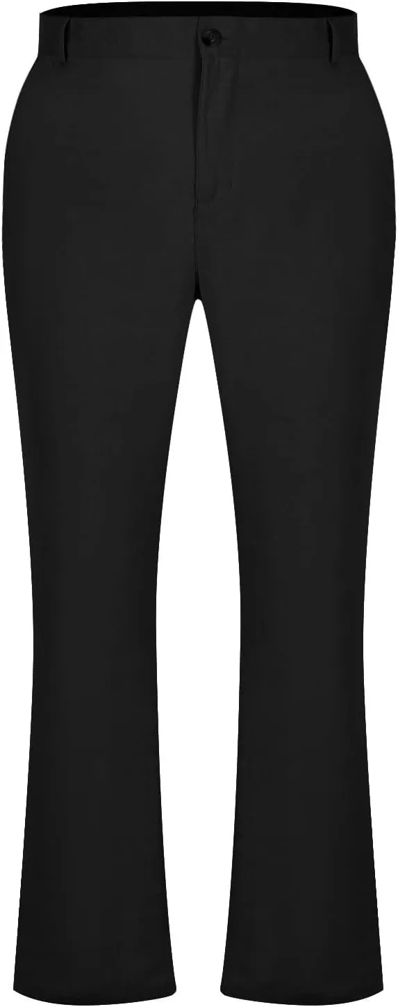 Dress Pants for Men Flat Front Business Work Linen Pants Summer Beach Wedding Guest Suit Trousers Casual Golf Outfits