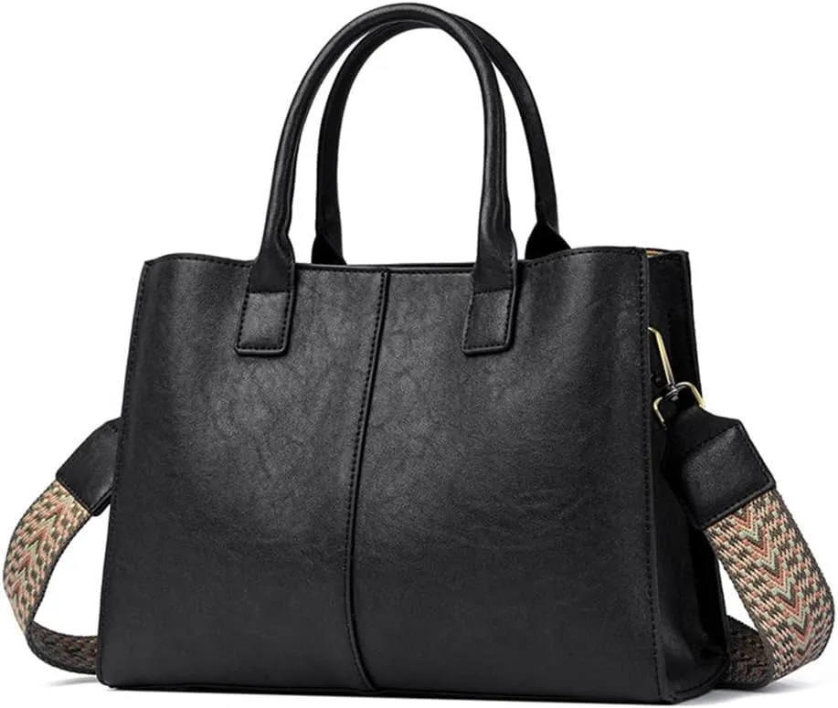 Fashion Womens Top Handle Crossbody Bag - Stylish Beige Tote Satchel Shoulder Purse