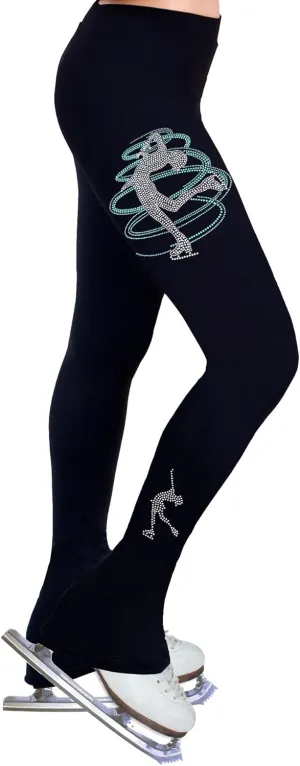 Figure Skating Practice Pants with Rhinestones R233MIX
