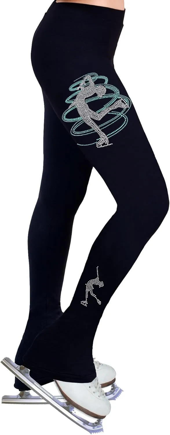 Figure Skating Practice Pants with Rhinestones R233MIX