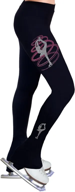 Figure Skating Practice Pants with Rhinestones R255RP