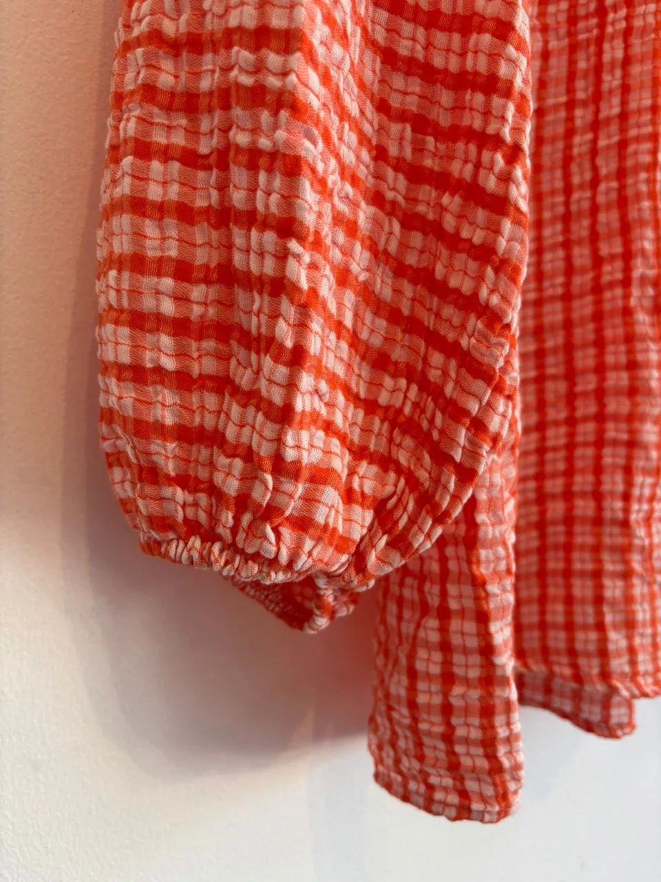 Gingham Shirt Orange