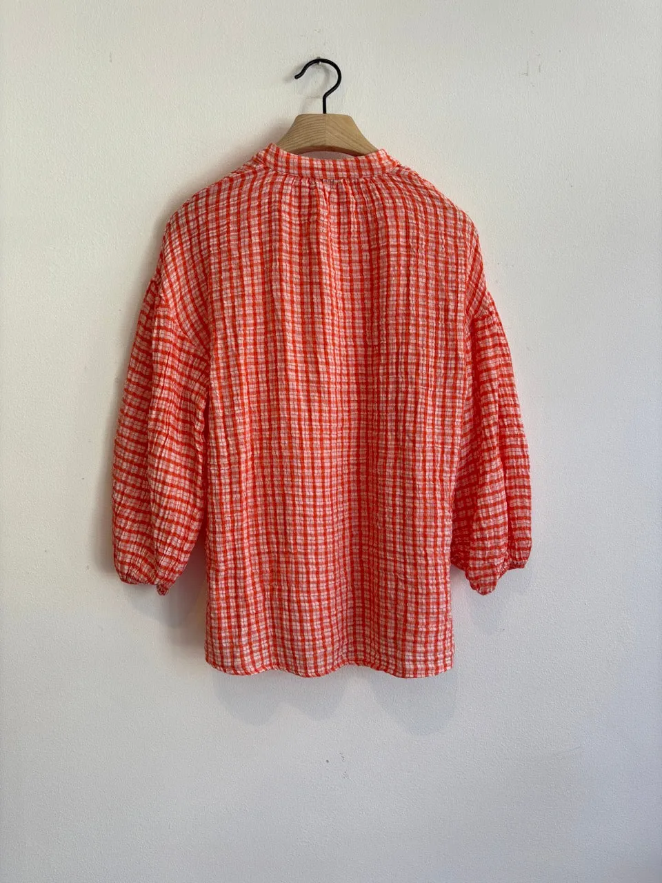 Gingham Shirt Orange