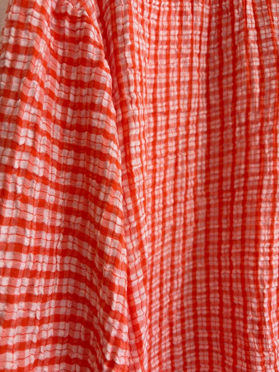 Gingham Shirt Orange
