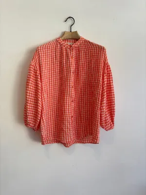 Gingham Shirt Orange