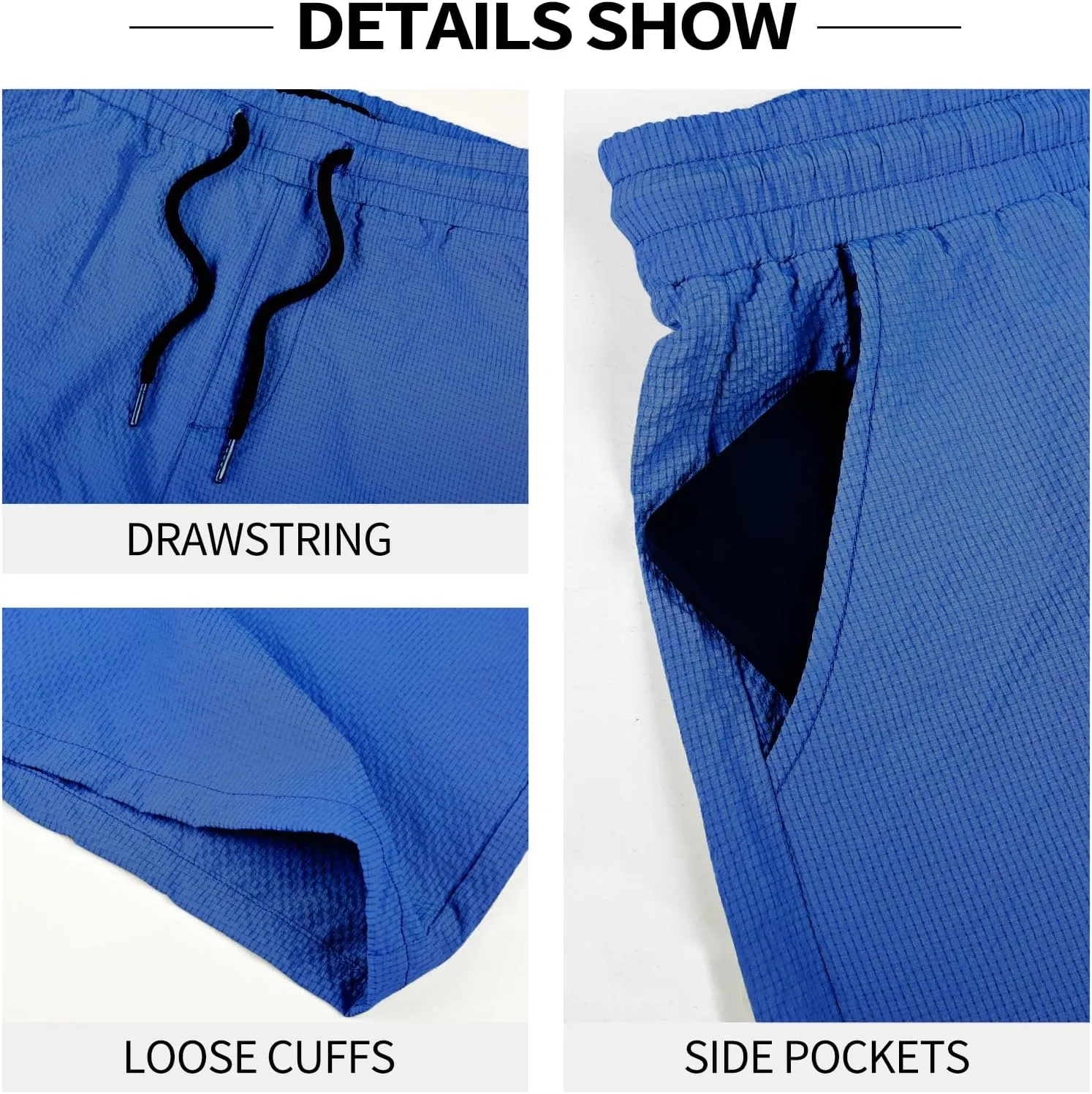 GINGTTO Mens Beach Shorts 7 inch Quick Dry Swim Trunks No Liner Seersucker Vacation Shorts for Men Elastic Waist