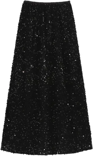 Glitter Skirts for Women Sequin Long Skirts for Girls Party Dresses