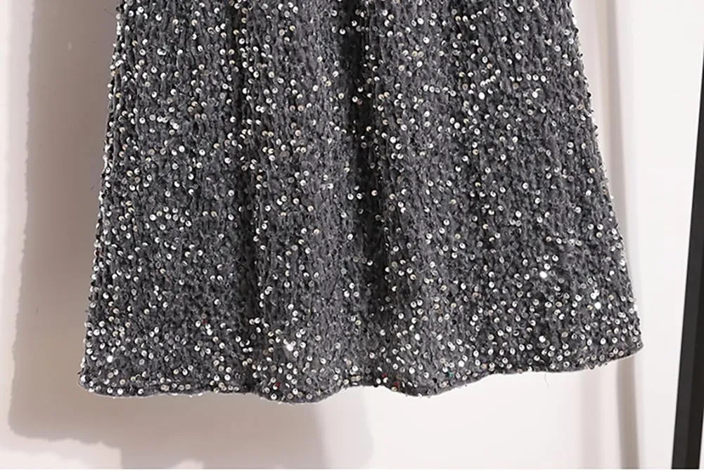 Glitter Skirts for Women Sequin Long Skirts for Girls Party Dresses