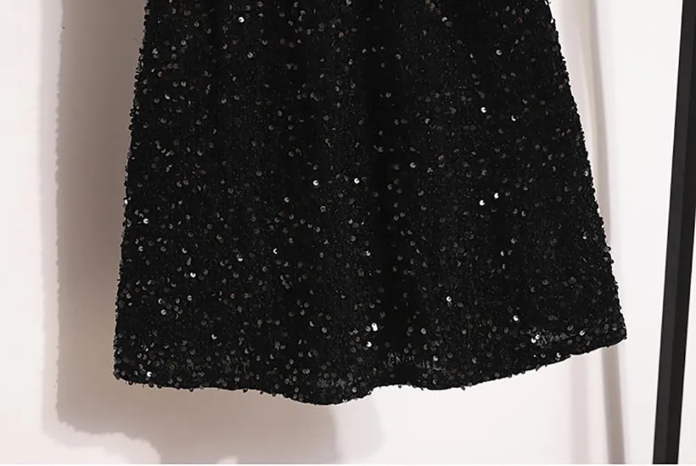 Glitter Skirts for Women Sequin Long Skirts for Girls Party Dresses