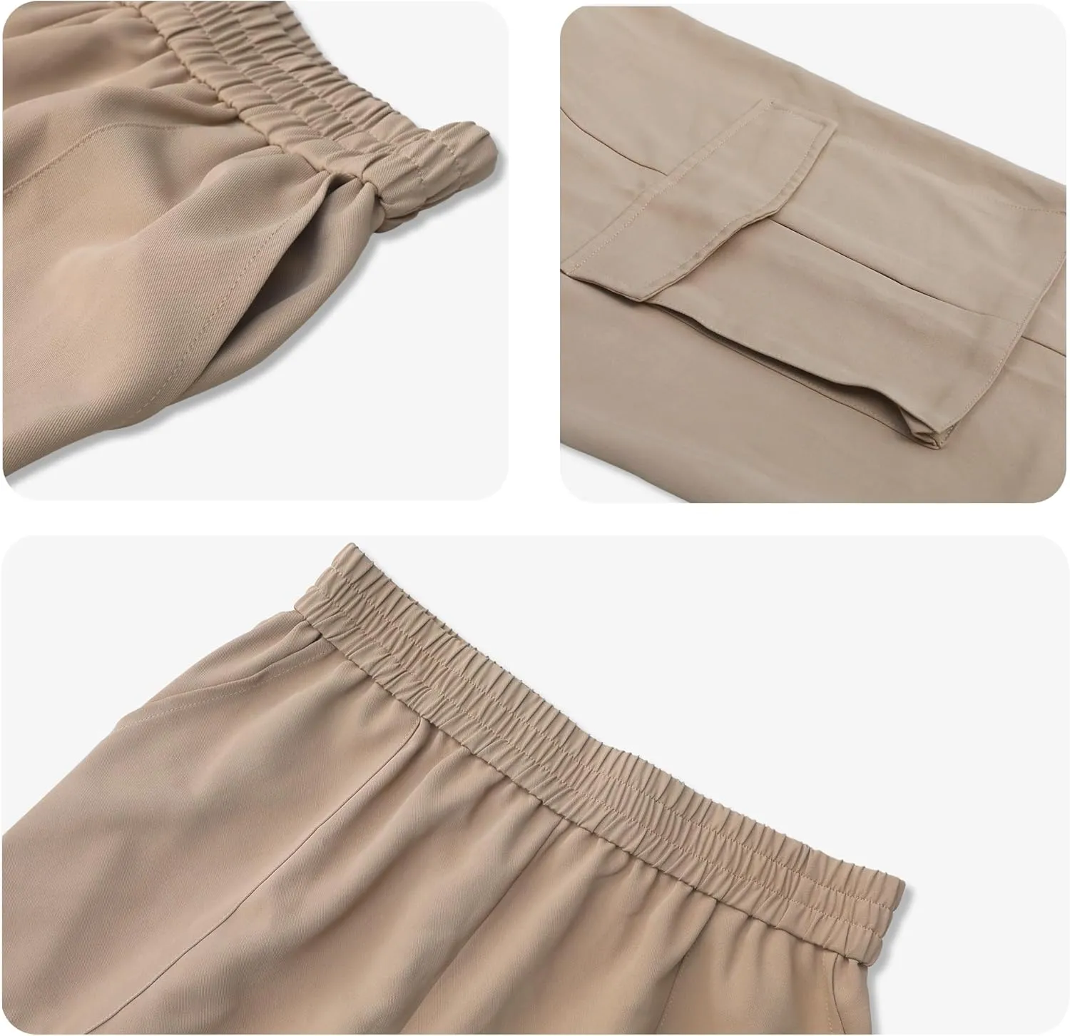 GRECERELLE Cargo Pants Women High Waisted Casual Wide Leg Womens Cargo Pants Baggy Y2K Cargos Pants with Pockets