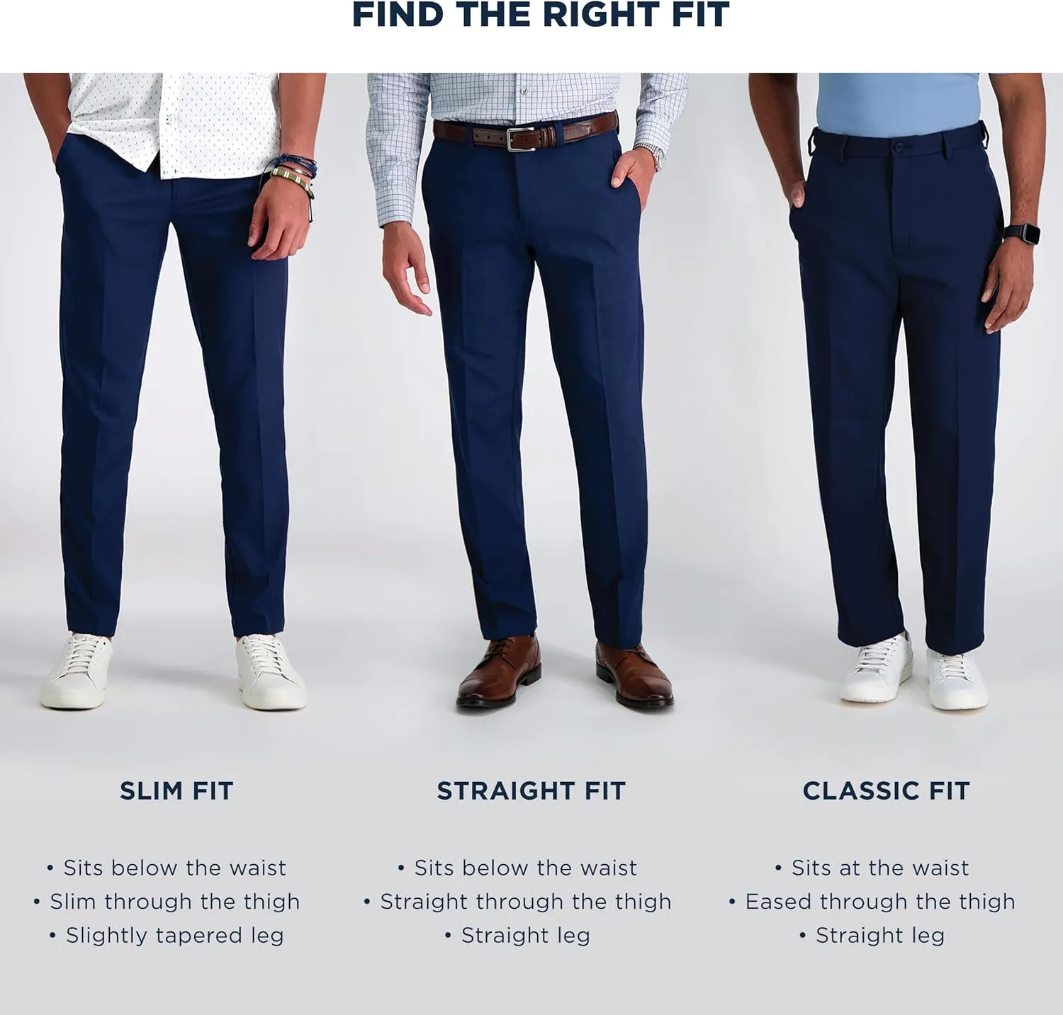Haggar Men's Cool 18 Pro Classic Fit Flat Front Dress Casual Stretch Golf Pant (Regular and Big & Tall Sizes)