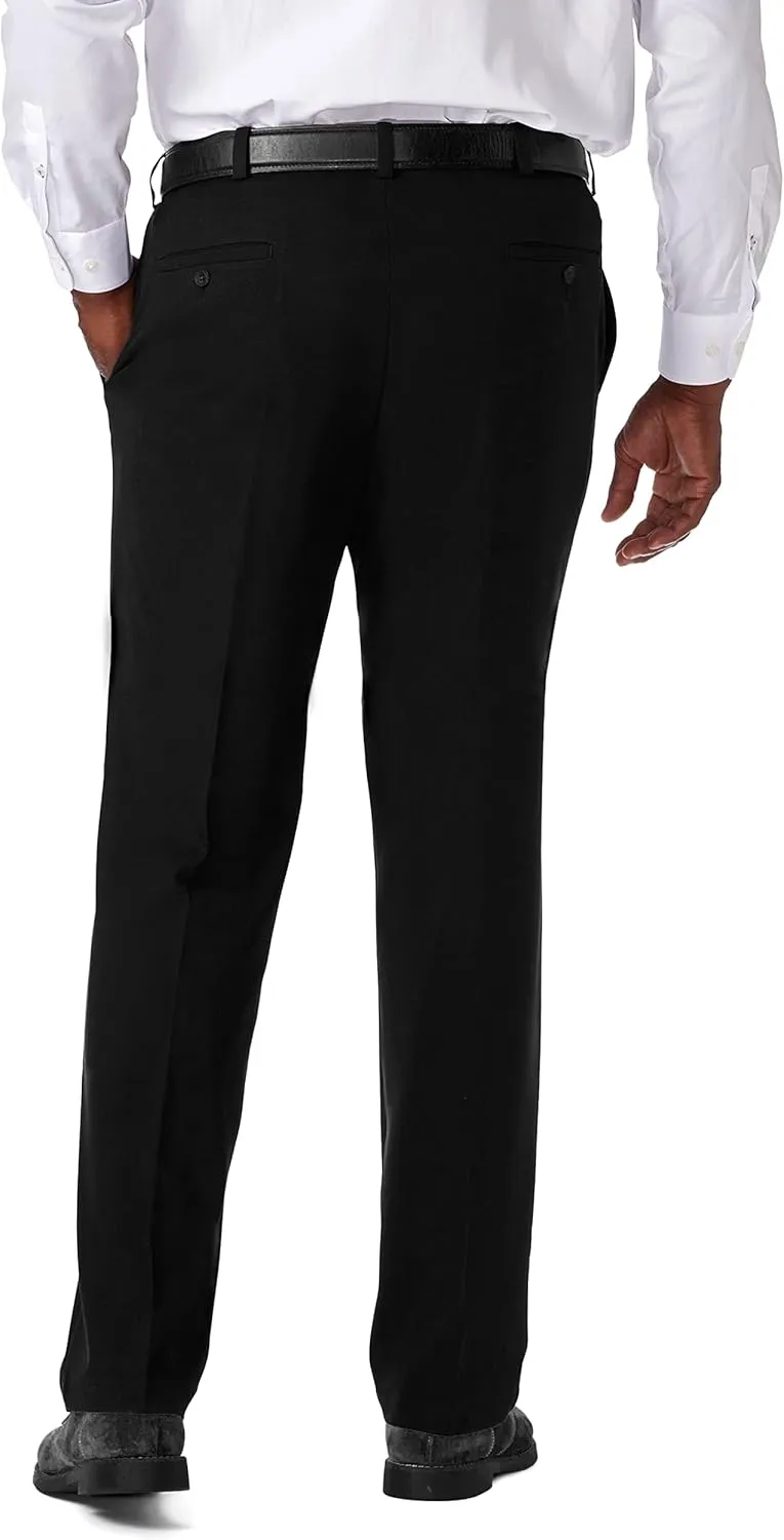 Haggar Men's Cool 18 Pro Classic Fit Flat Front Dress Casual Stretch Golf Pant (Regular and Big & Tall Sizes)